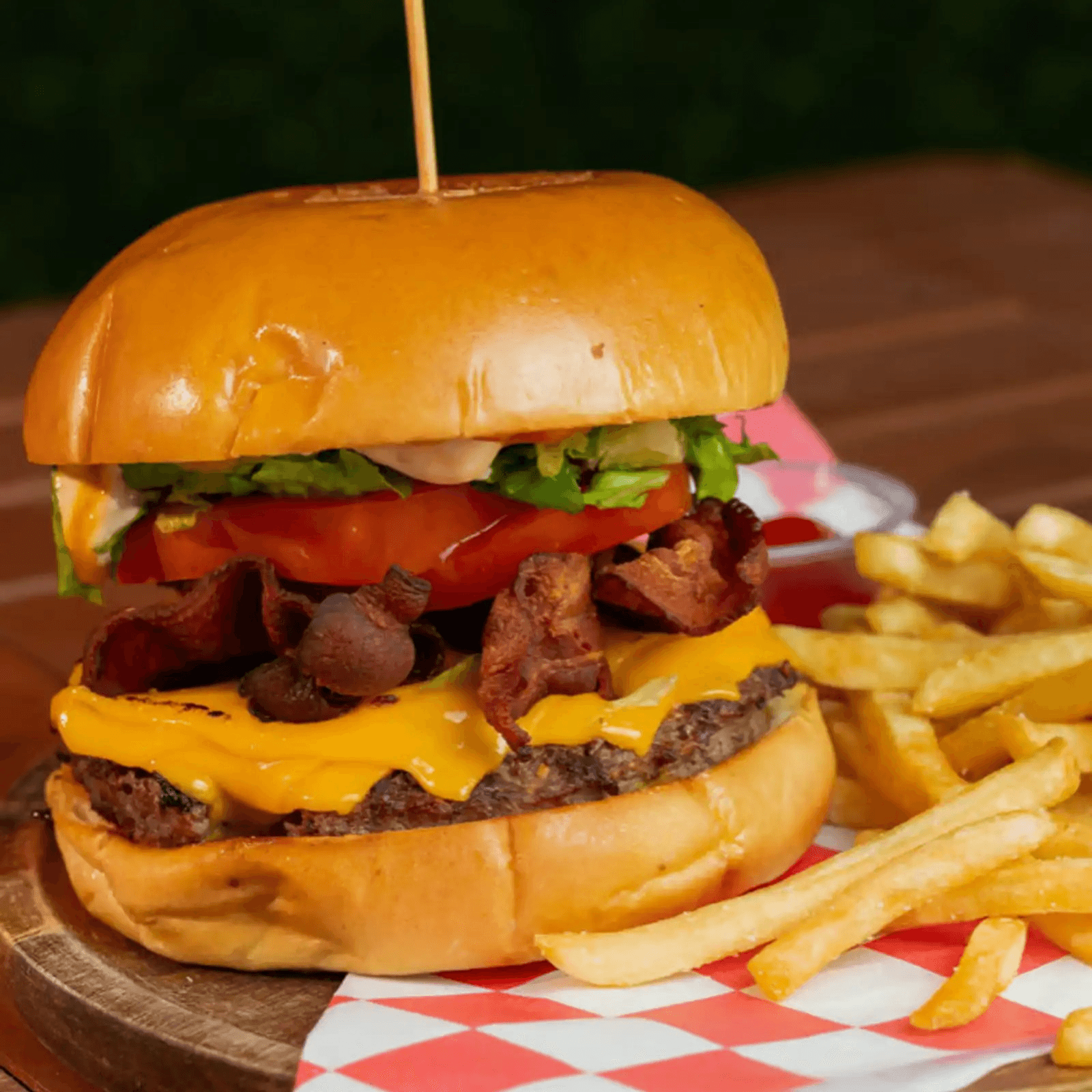 Bacon Cheese Burger.