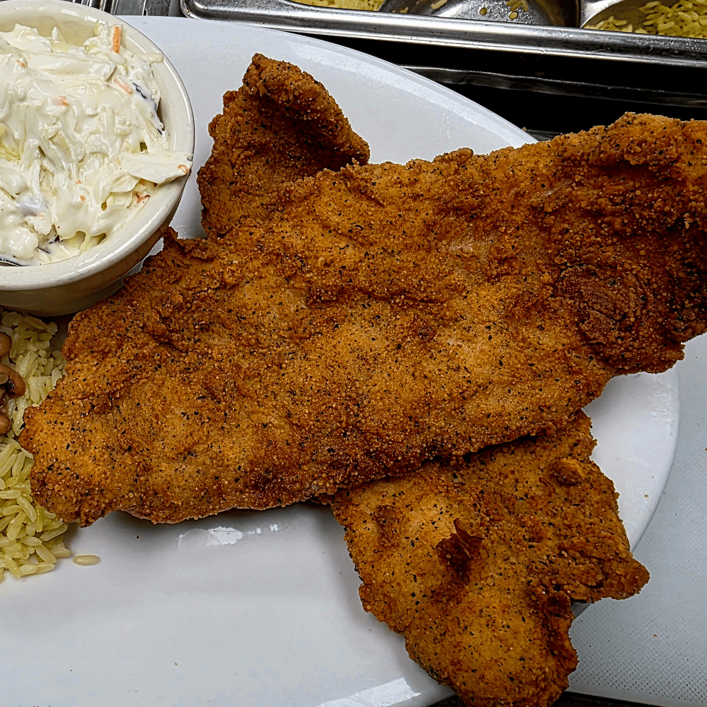 Fried Swai Fillet Dinner.