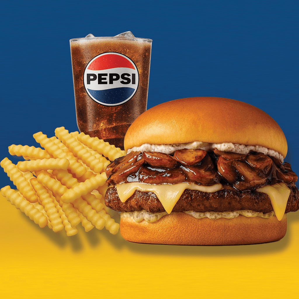 26. Mushroom Burger Combo.