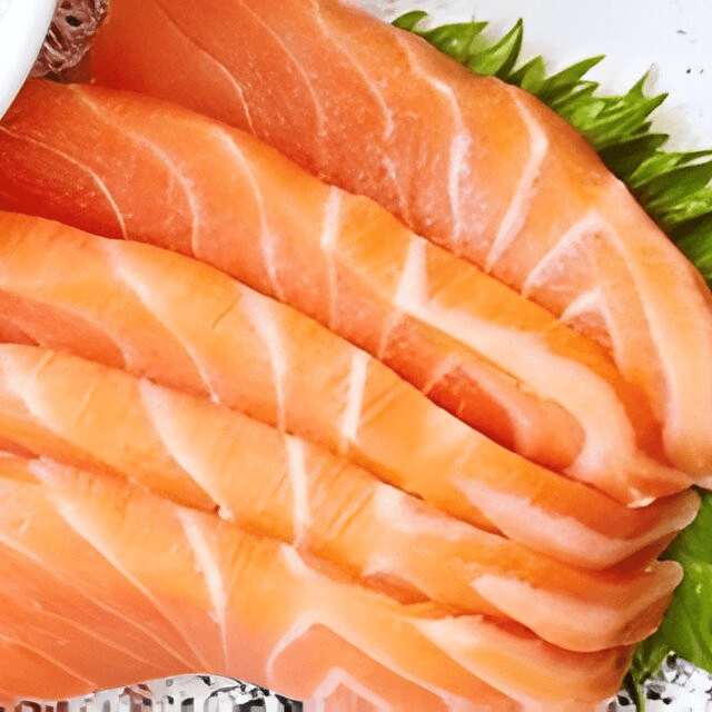 Salmon Sashimi.