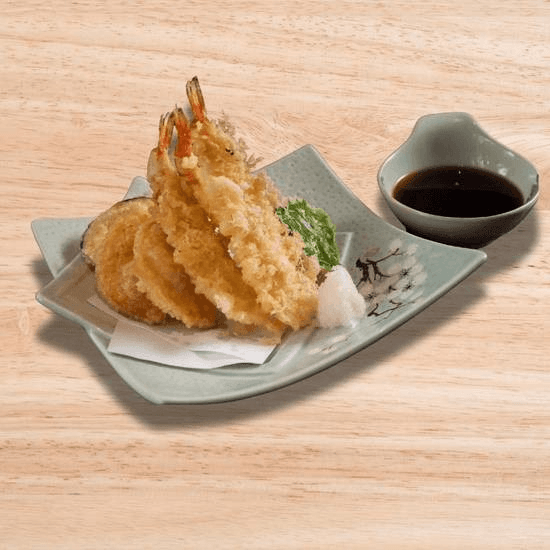 Assorted tempura.