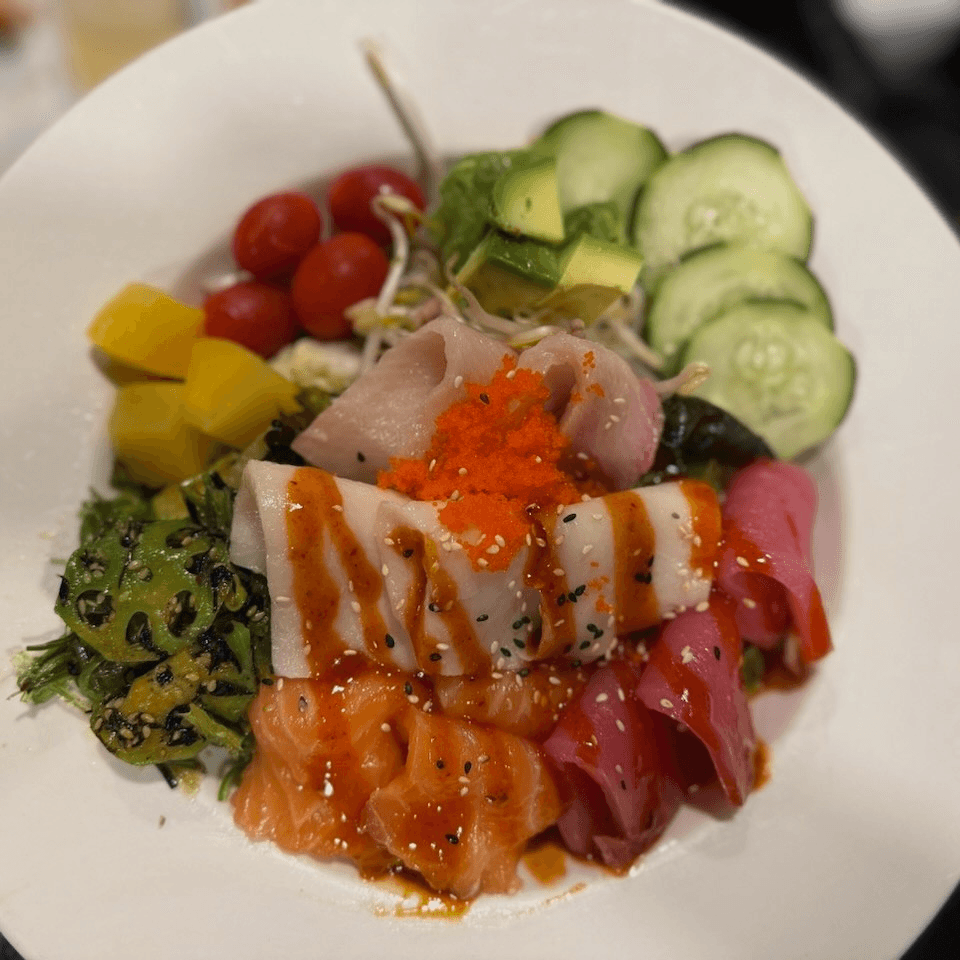 Spicy Sashimi Salad.