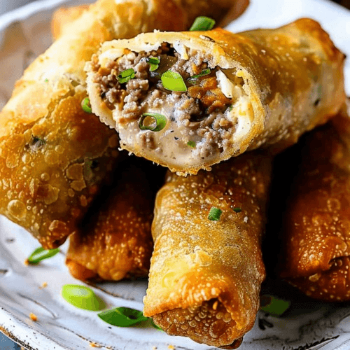 A12. Philly Cheese Steak Egg Roll.