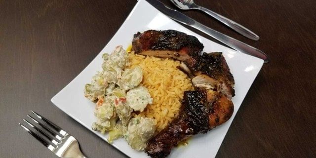 Jerk Chicken Tray.
