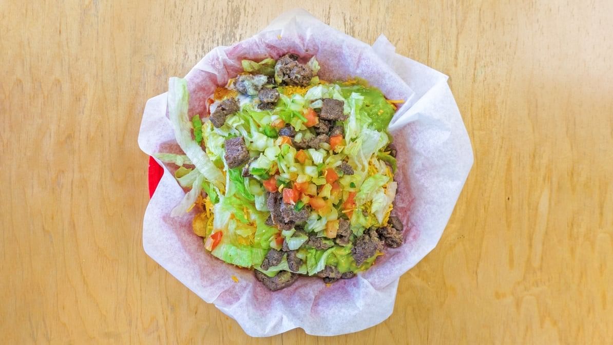 Supreme Rolled Taco Plate.