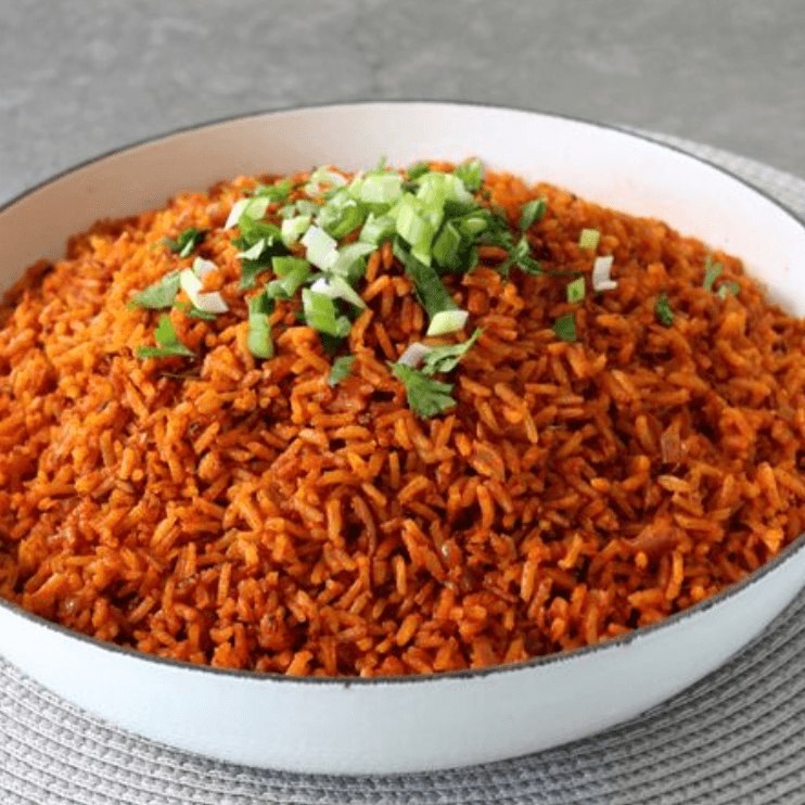 JOLLOF RICE.