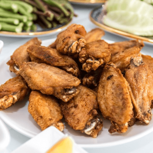7. Chicken Wings - 6 pieces.