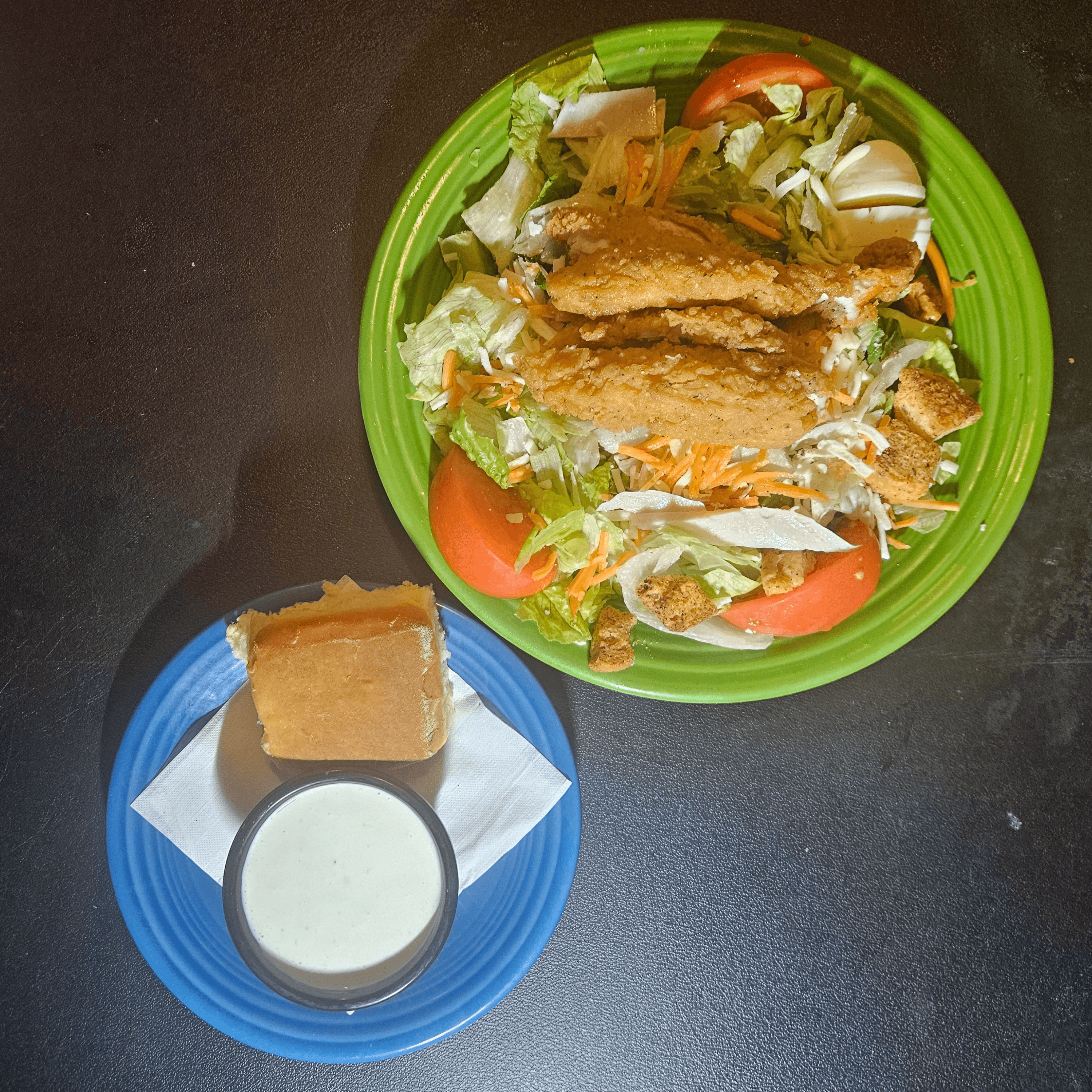 Fried Chicken Chef Salad.