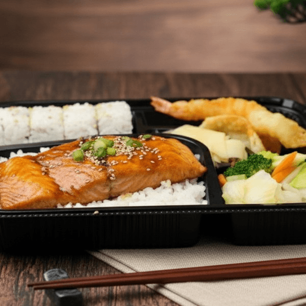 Salmon Teriyaki Bento.