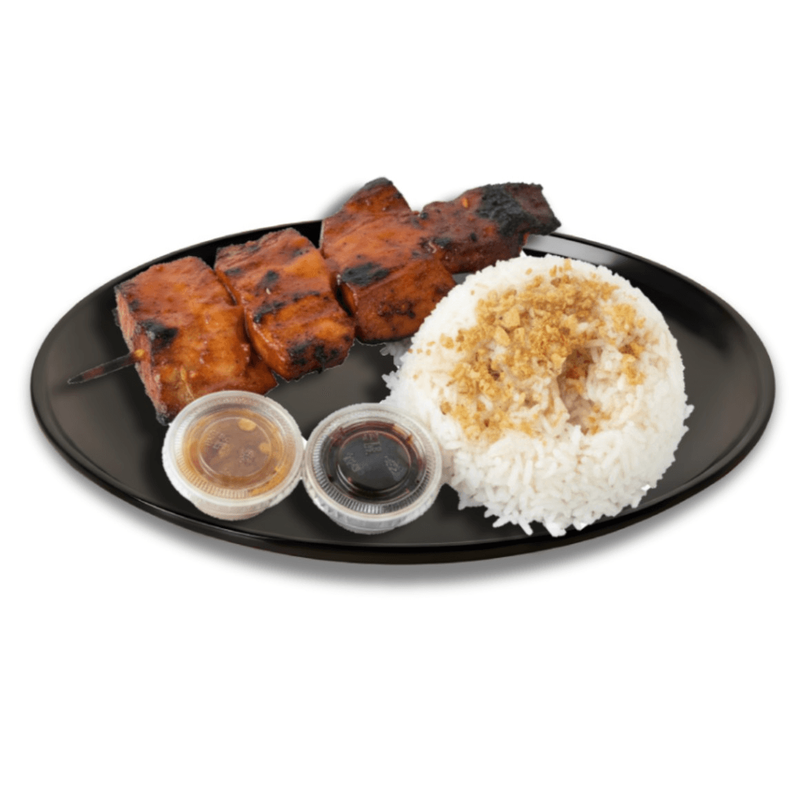 Skewer BBQ with Rice (Pork or Chicken).