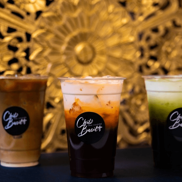 Thai iced coffee.