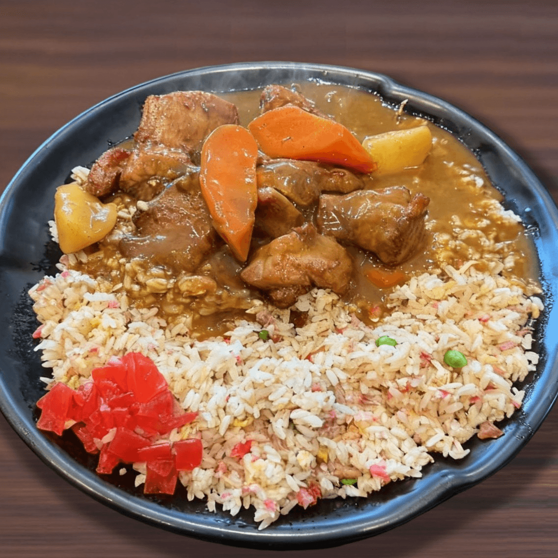 Mochiko Chicken Curry Rice.