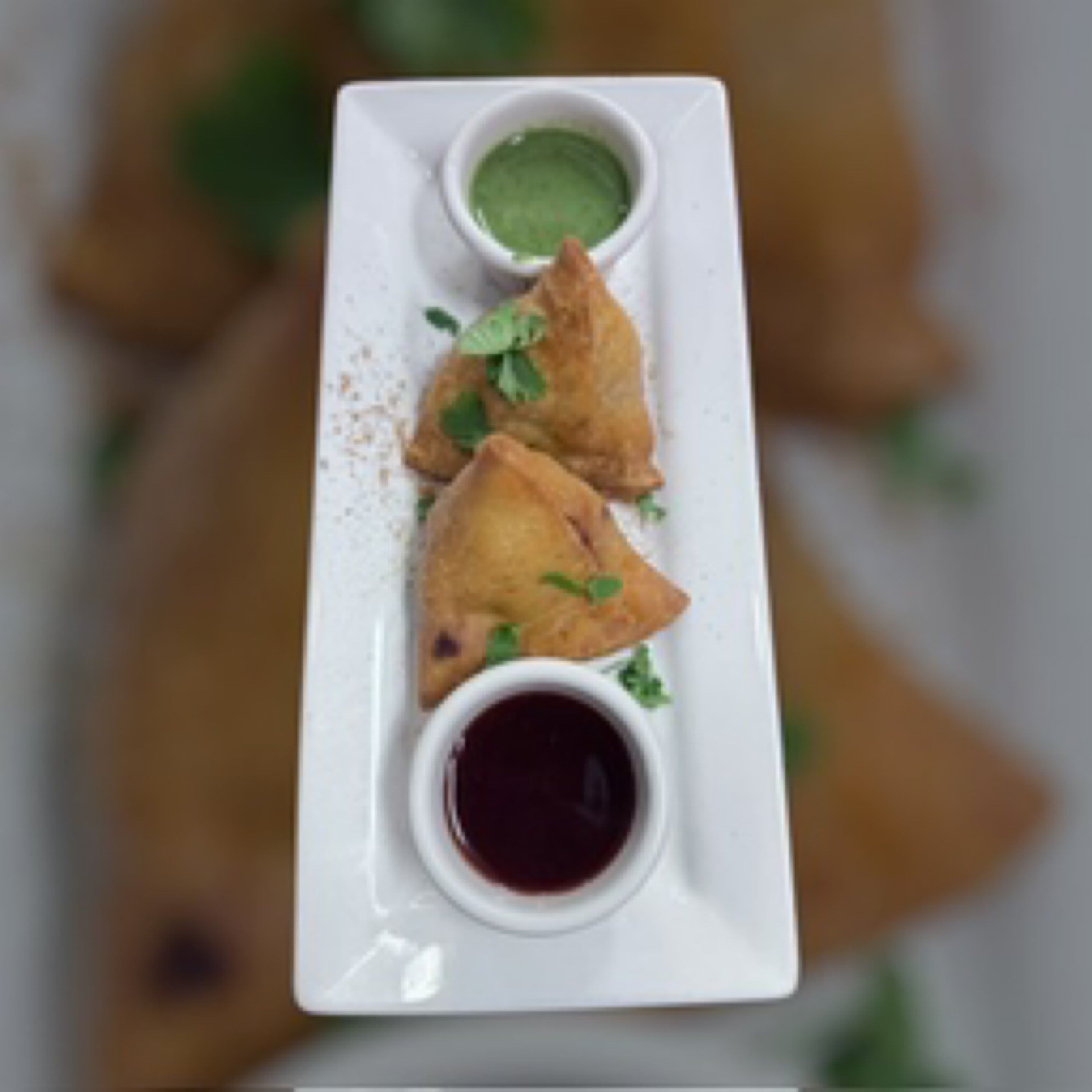 Vegetarian Samosa.