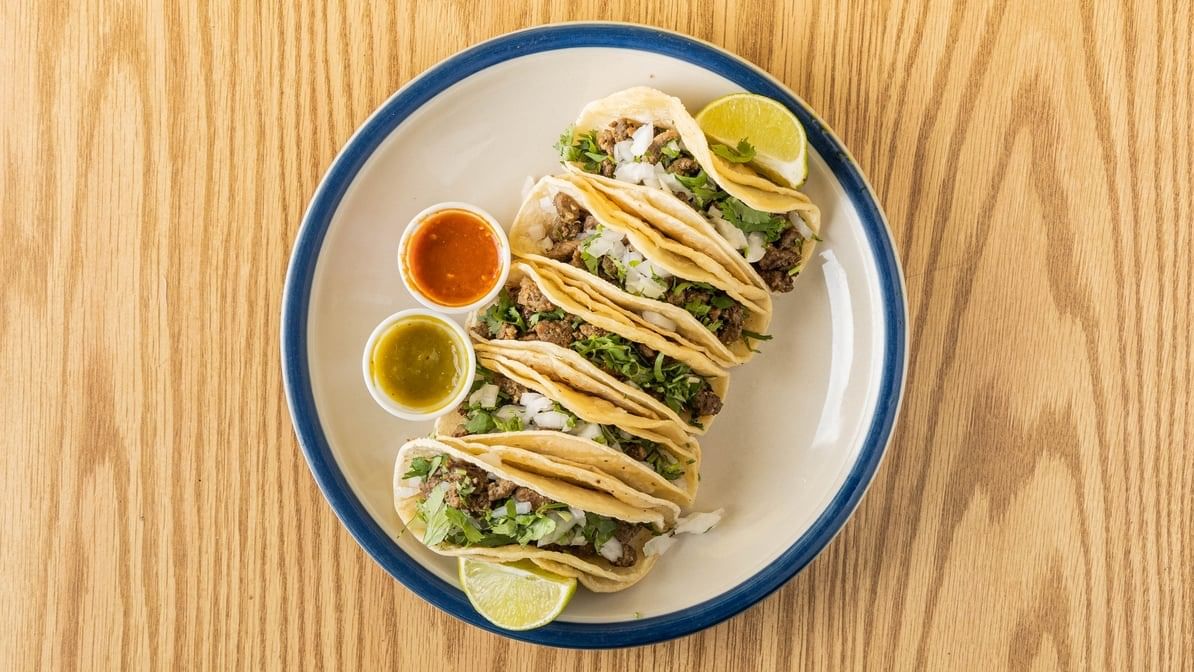 5 Beef / Asada Tacos Order.