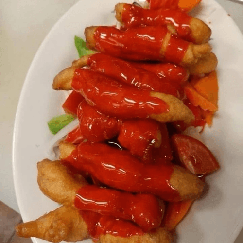 34. Sweet-and-Sour Crispy Chicken (Chinese Style).