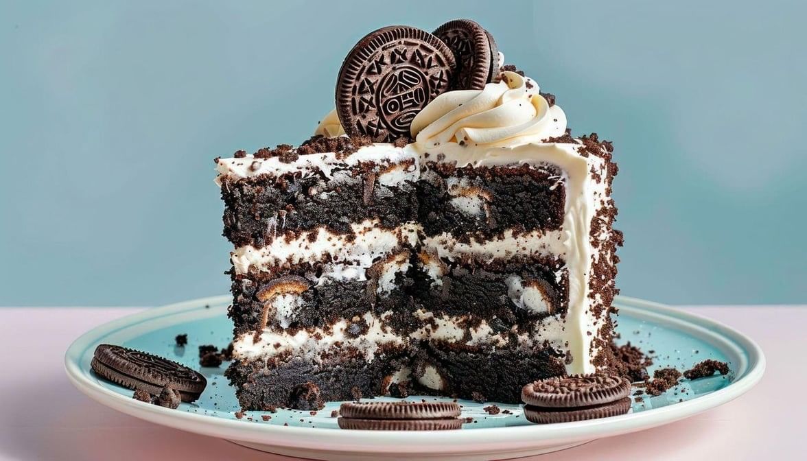 Oreo Cookie Cream Cake.