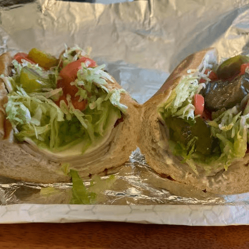 Turkey & Cheese Hoagie.
