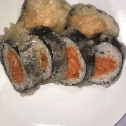 Crispy Spicy Salmon Roll.
