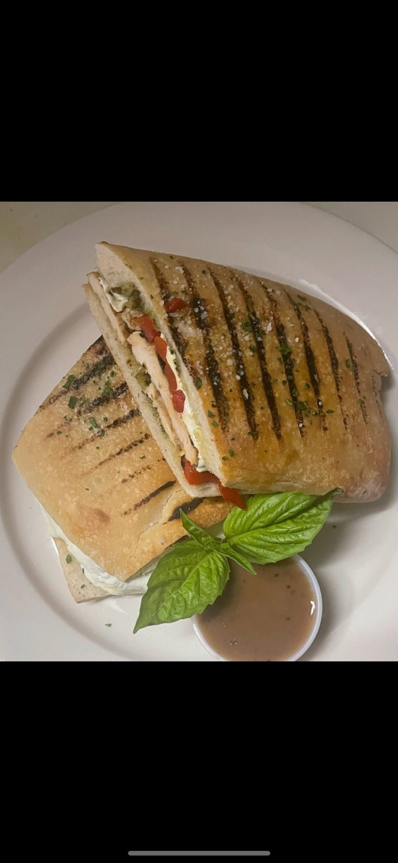 Grilled Chicken Flatbread.