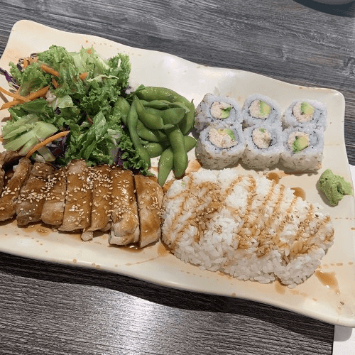 Ch Teriyaki & Cali Roll Bento