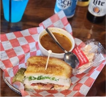 Turkey Club Sandwich.