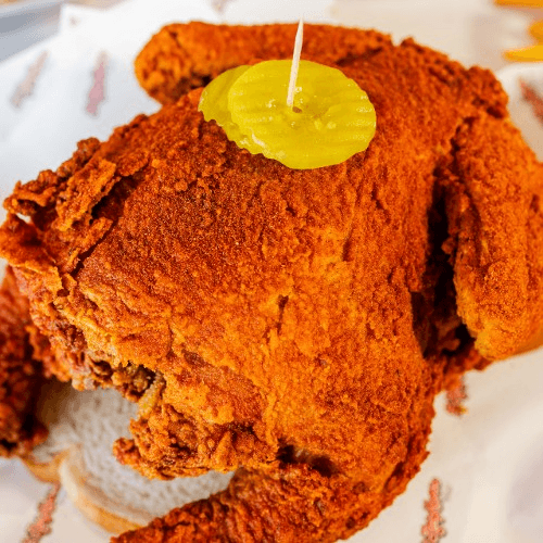 Deep Fried Whole Chicken.
