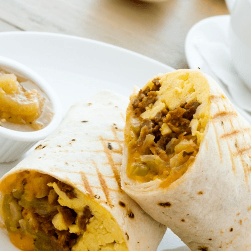Chorizo & Eggs Burrito.