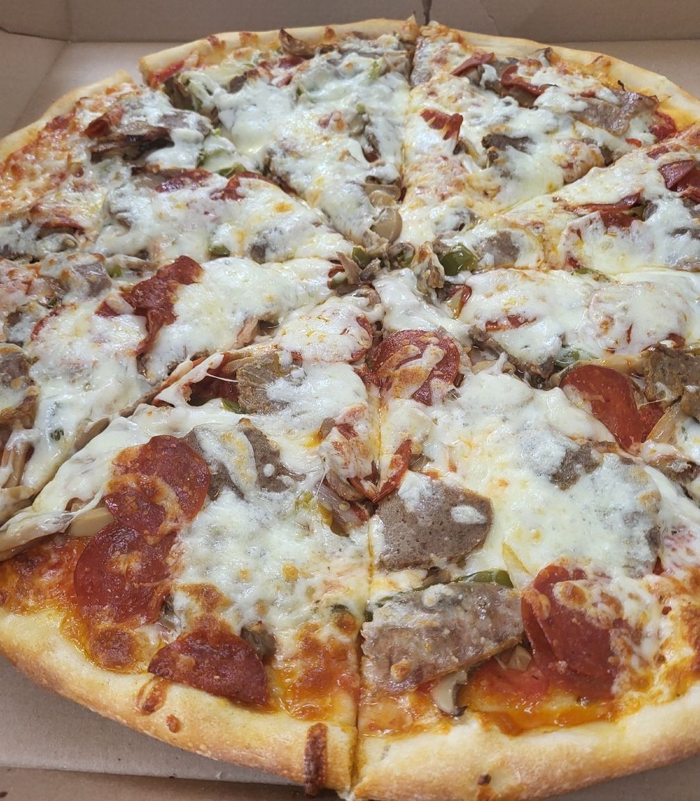 16" Medium House Special Pizza.