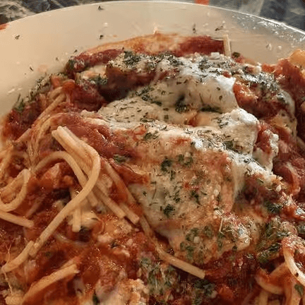 Chicken Parmesan Pasta.