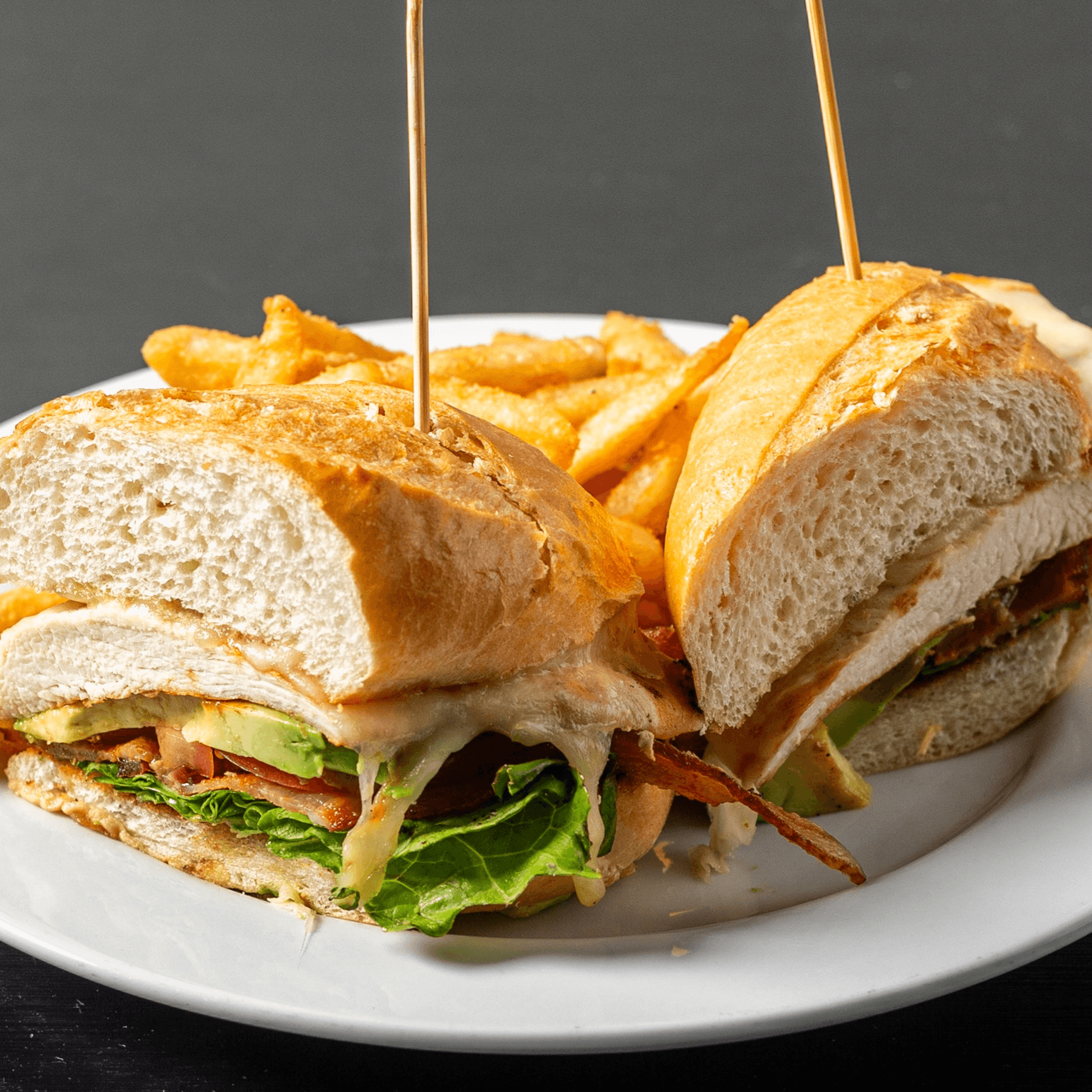 Grilled Chicken Club Sandwich.