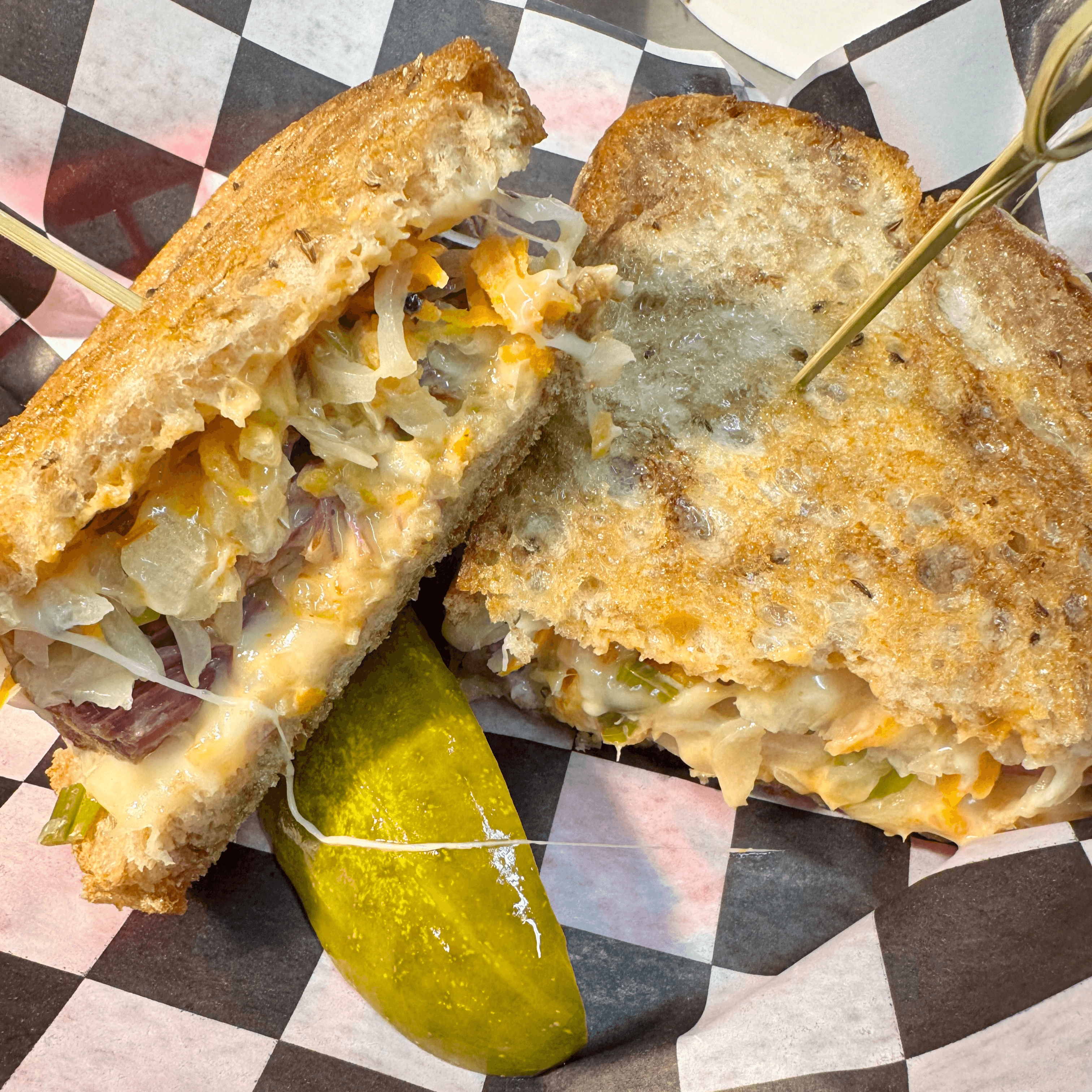 Corned Beef Reuben Sandwich.