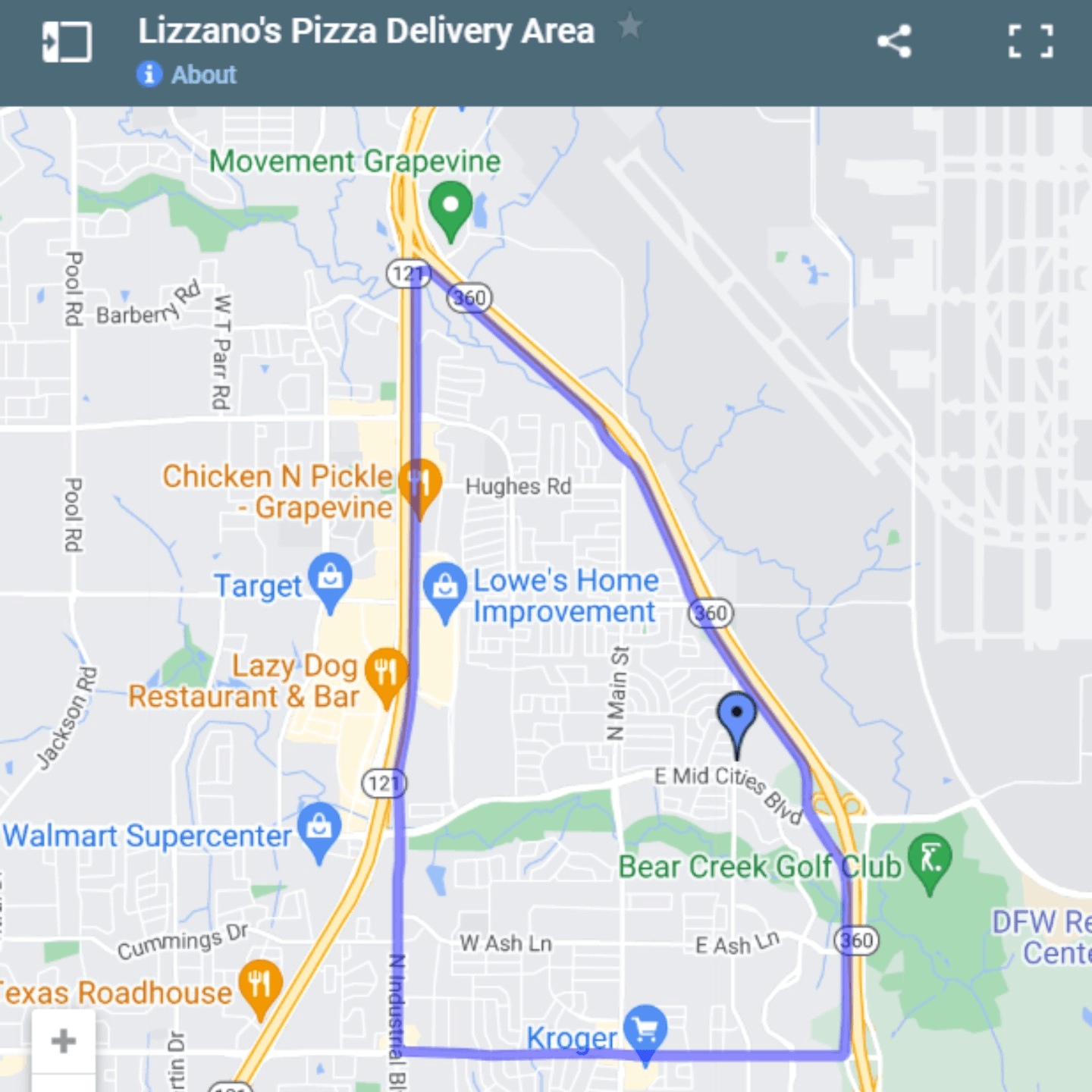 Delivery Area