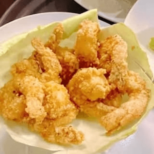 Tôm Rang Trứng Muối - Shrimp in the Golden Basin.