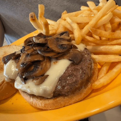 Mushroom Swiss Burger