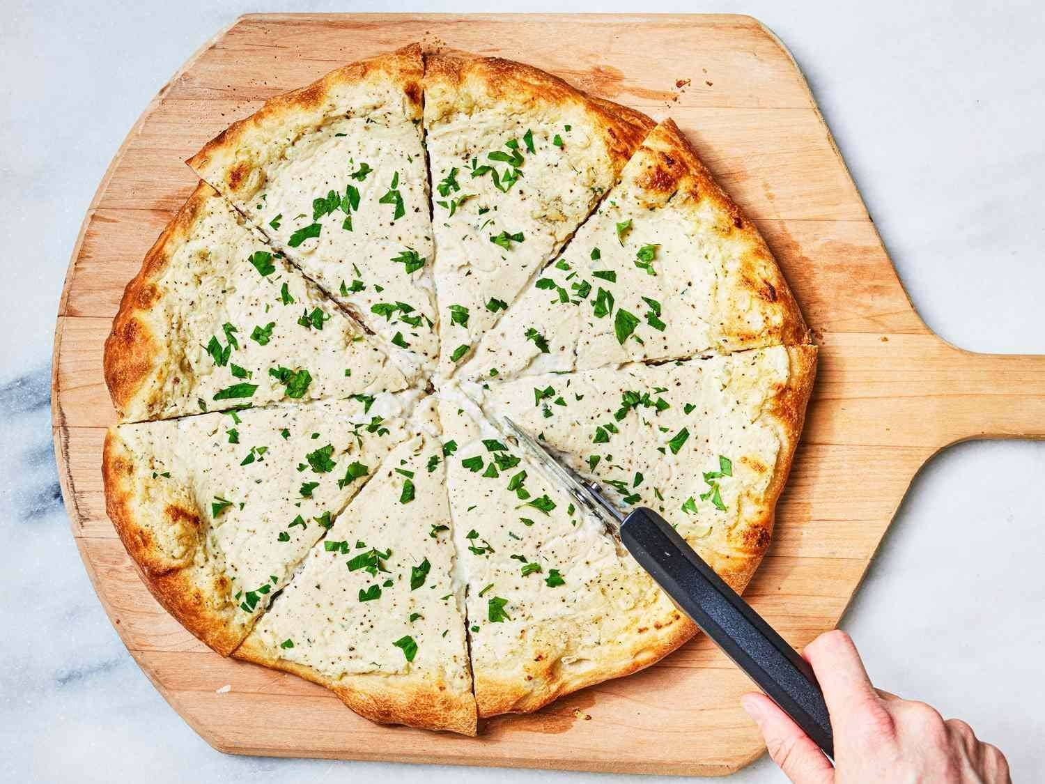White Olive Pizza.
