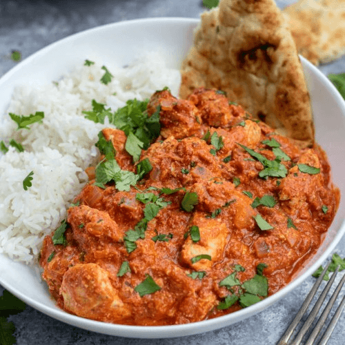 Chicken Tikka Masala and Rice.