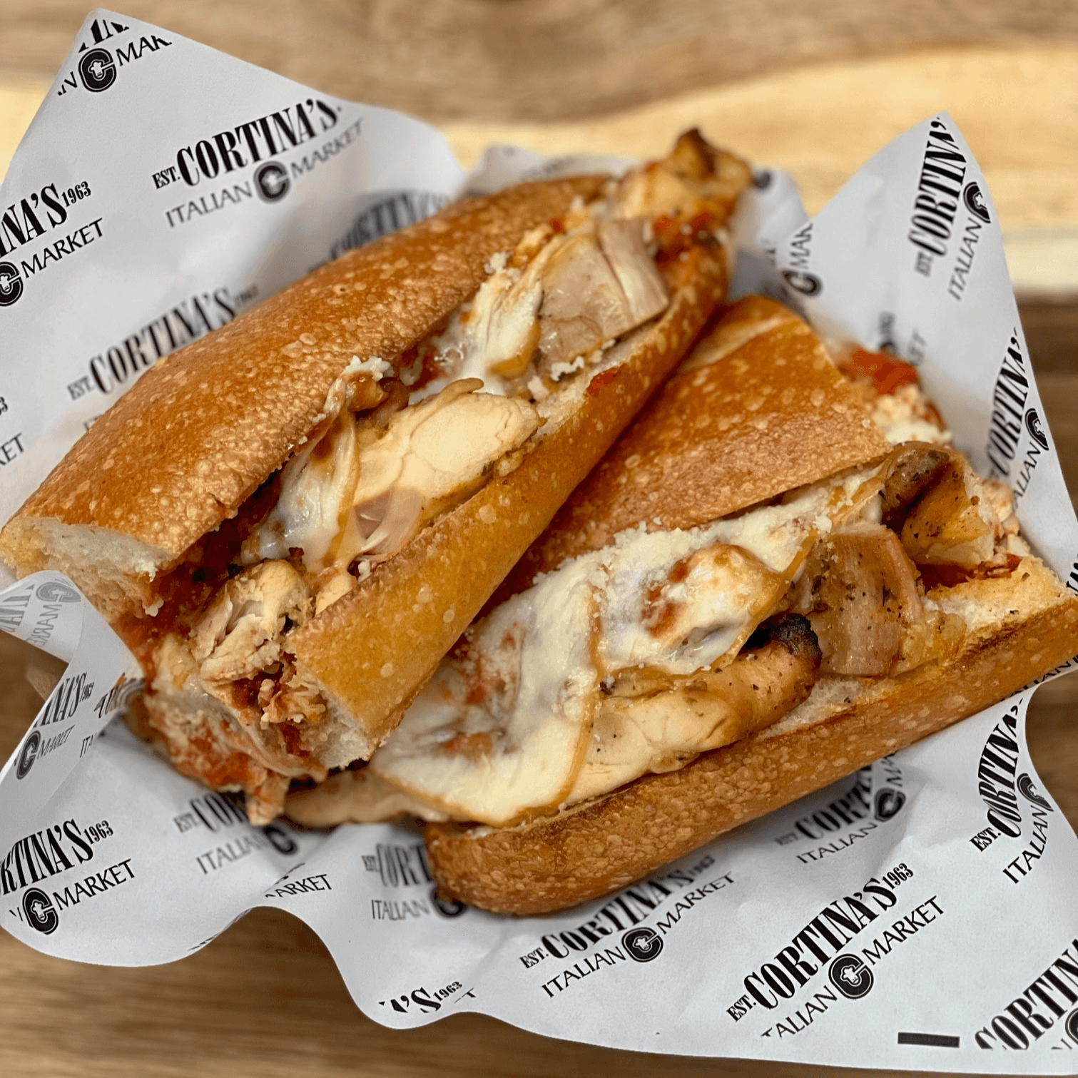 Chicken Italiano Sandwich.