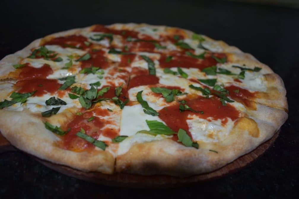 Traditional Margherita Pizza.