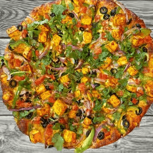 Chili Paneer Pizza.