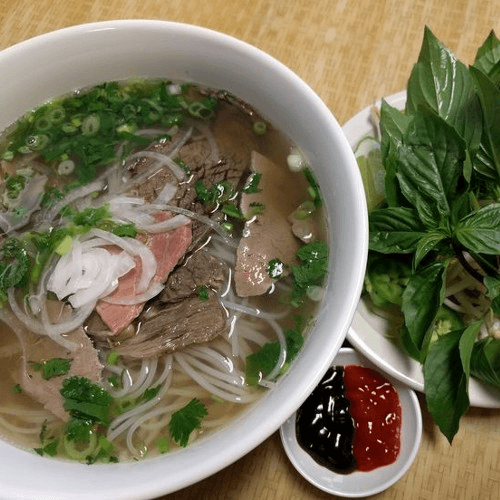 2. Pho Tai Nam    (Pho with Sliced thin Eye round beef and cooked Brisket beef)
