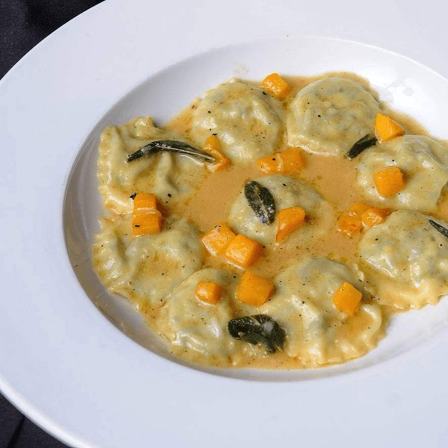 Ricotta Ravioli.