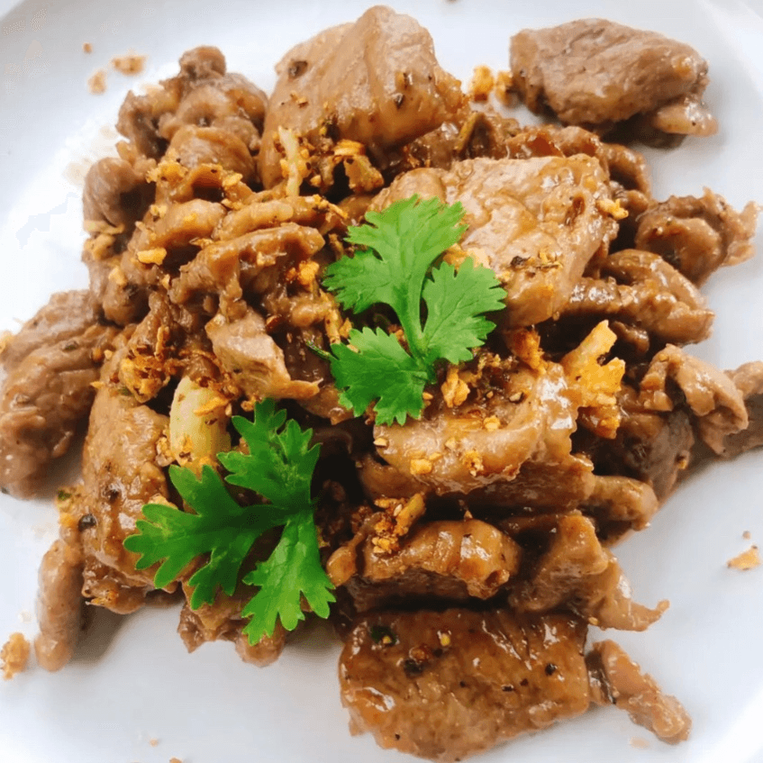 Garlic Black Pepper Stir Fried.