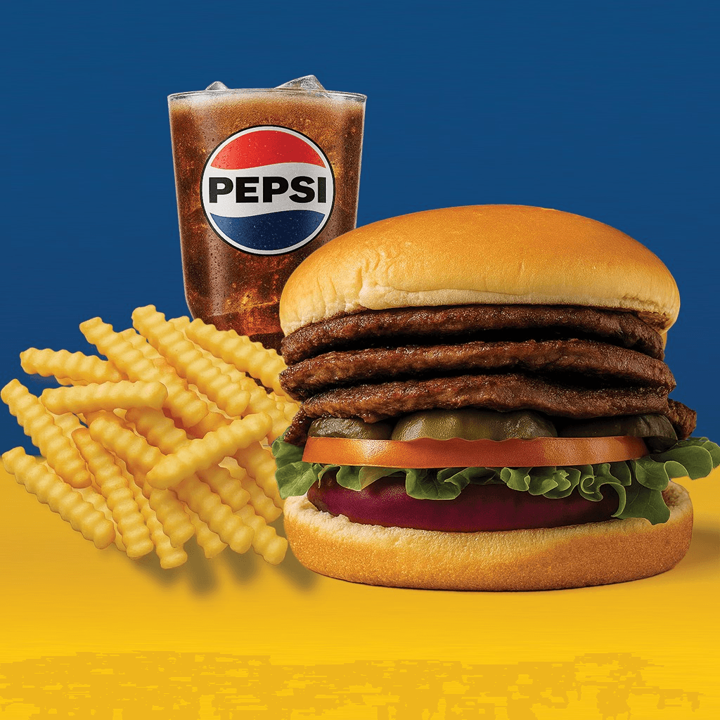 3. Super Triple Burger Combo.