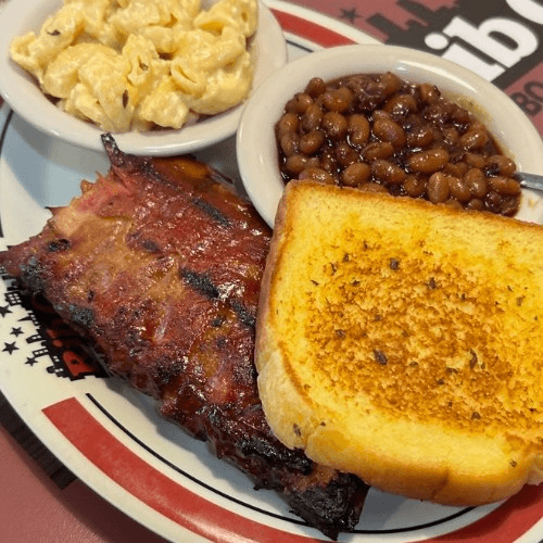 Baby Back Ribs Plate.