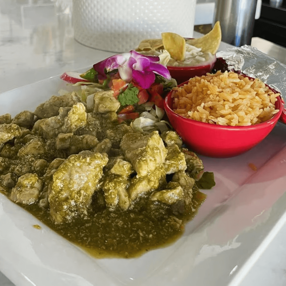 Chile Verde Plate.