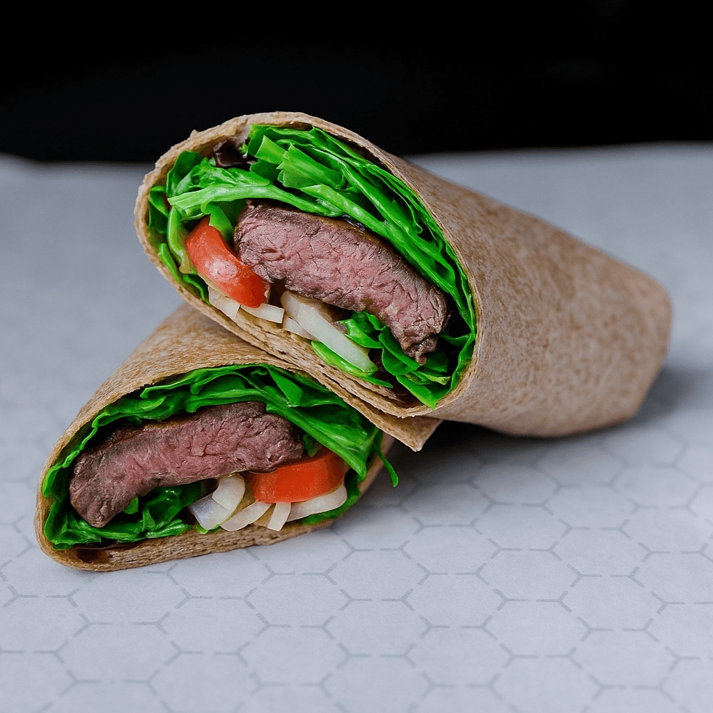 Ribeye kabob wrap.