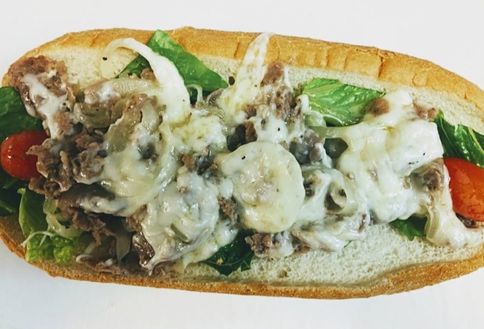 Cheese steak deluxe hoagie (10'').