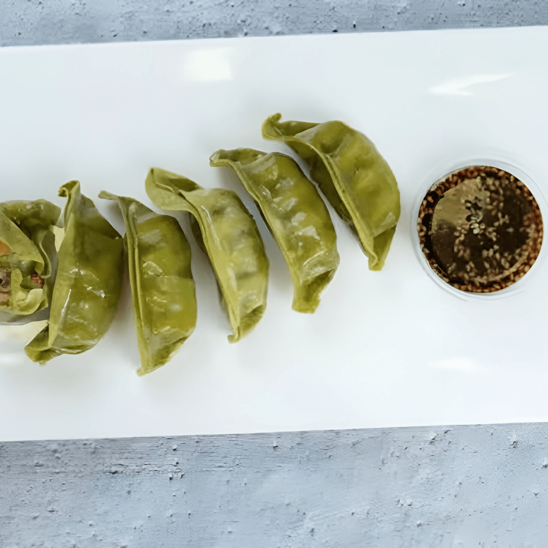 Pan Fried Veg Gyoza.