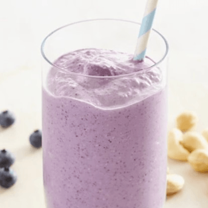 Blueberries Cashew Smoothie.