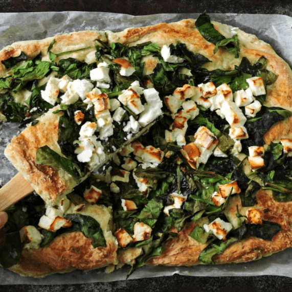 Spinach Artichoke (12") Pizza.